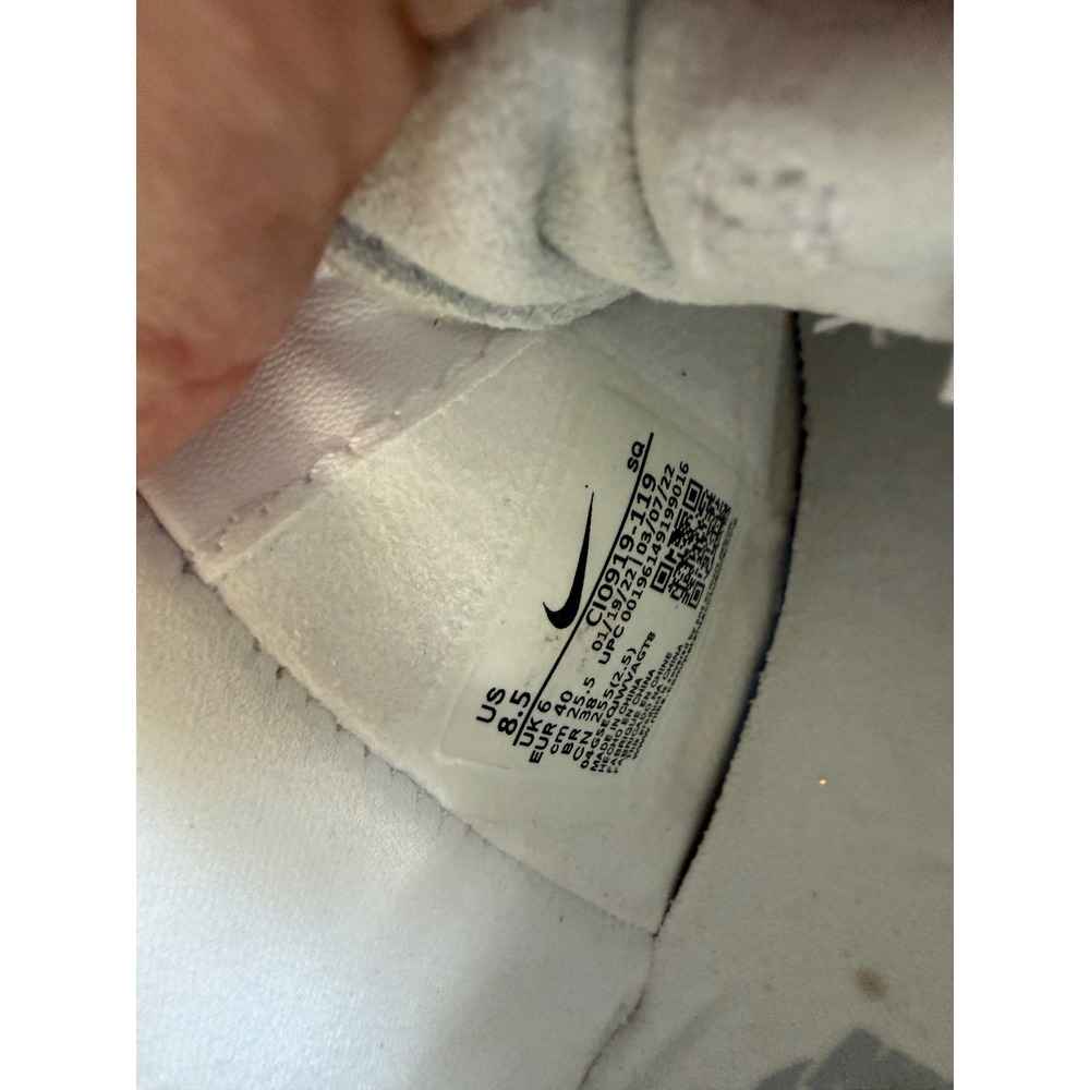 Nike Air Force 1 Shadow White Metallic Silver Sneakers CI0919-119 Womens 8.5 - Picture 6 of 7